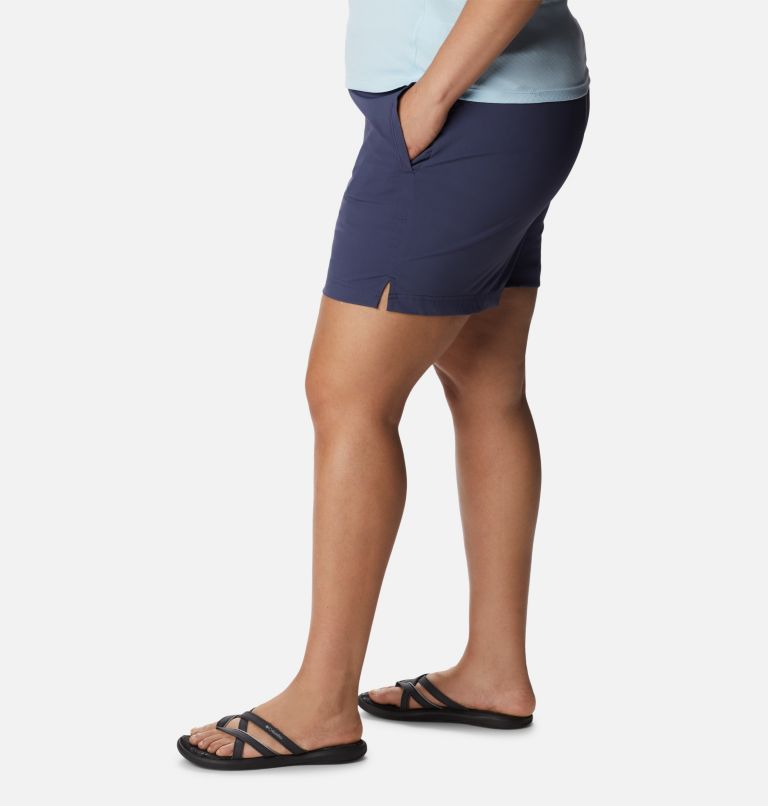 Thumbnail: Women's On The Go Shorts - Plus Size, Color: Nocturnal, image 3