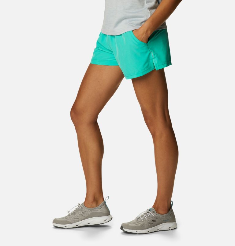 Thumbnail: Women's Alpine Chill Zero Shorts, Color: Electric Turquoise, image 3