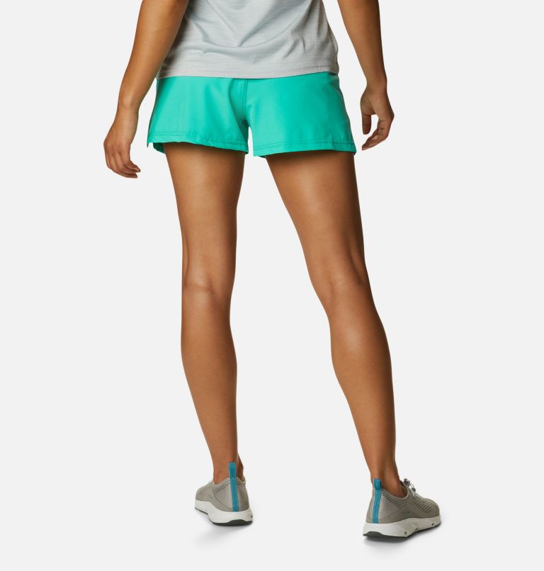 Women's Alpine Chill Zero Shorts, Color: Electric Turquoise, image 2