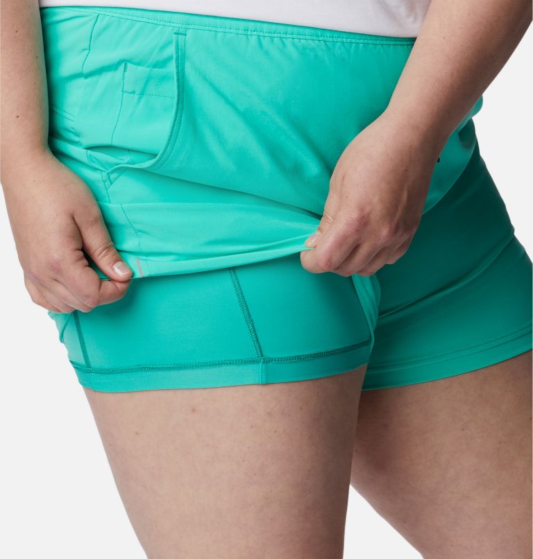 Women's Alpine Chill Zero Shorts - Plus Size, Color: Electric Turquoise