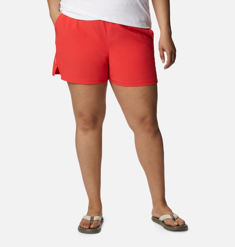 Women's Alpine Chill Zero Shorts - Plus Size, Color: Red Hibiscus