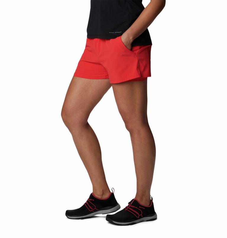 Thumbnail: Shorts multideporte Alpine Chill Zero para mujer, Color: Red Hibiscus, image 3