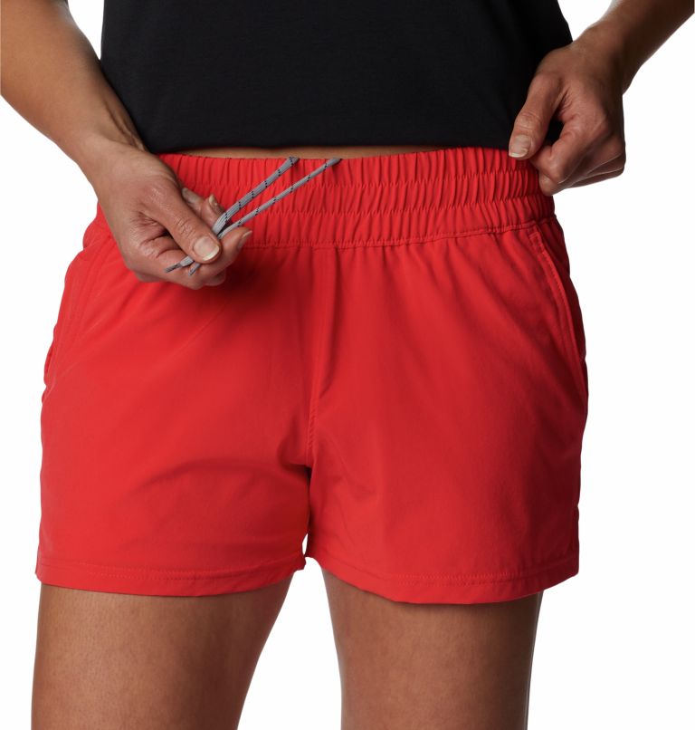 Thumbnail: Shorts multideporte Alpine Chill Zero para mujer, Color: Red Hibiscus, image 4