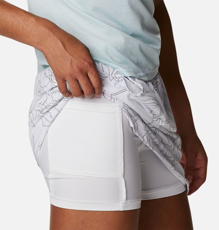 Jupe-short Alpine Chill Zero Femme, Color: White Leafy Lines Multi, image 7