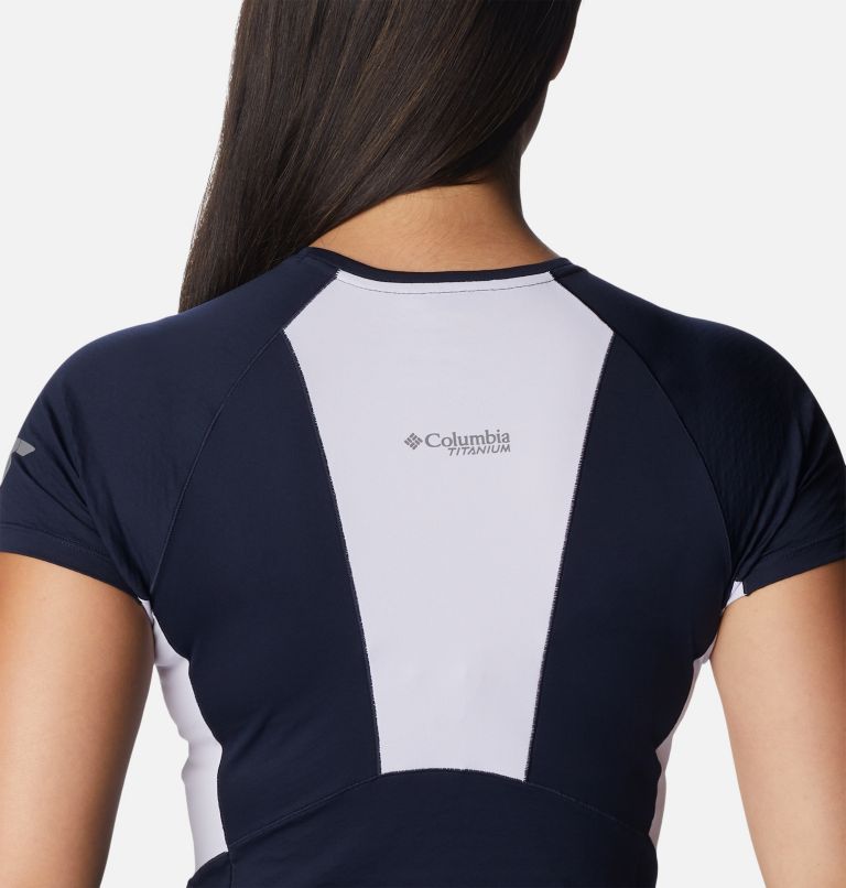 Thumbnail: Women's Titan Pass Ice Short Sleeve Shirt, Color: Dark Nocturnal, image 5