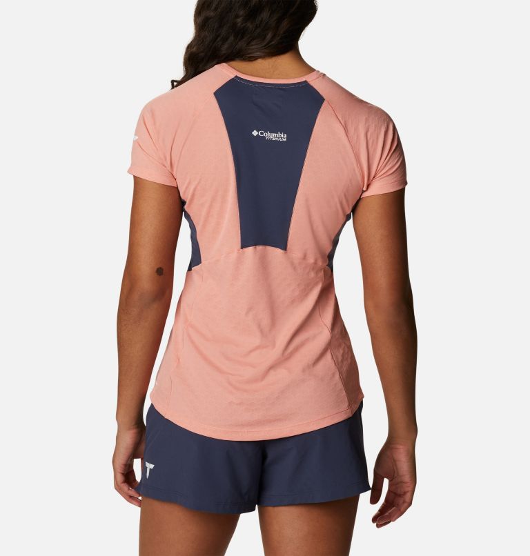 T-shirt à manches courtes Titan Pass Ice Femme, Color: Coral Reef, Nocturnal