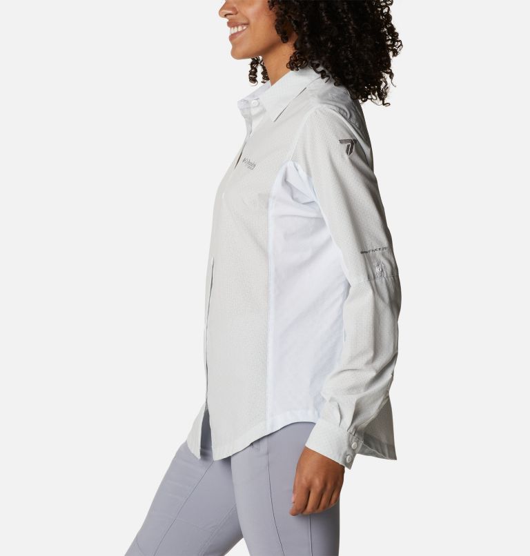 Thumbnail: Women's Titan Pass Irico Long Sleeve Shirt, Color: White Heather, image 3