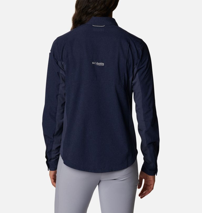 Women's Titan Pass Irico Long Sleeve Shirt, Color: Nocturnal Heather, image 2