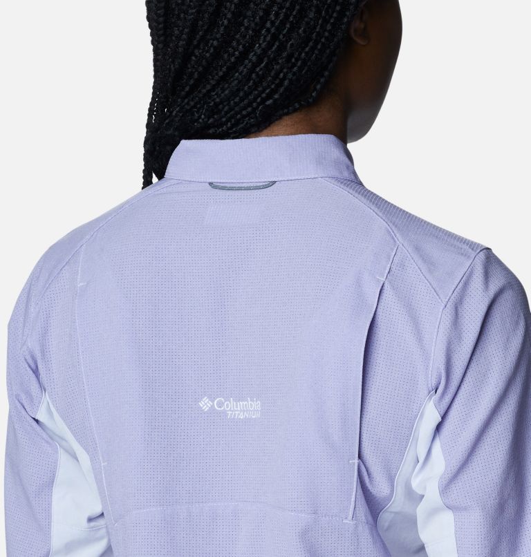 Thumbnail: Women's Titan Pass Irico Long Sleeve Shirt, Color: Purple Tint Heather, image 5