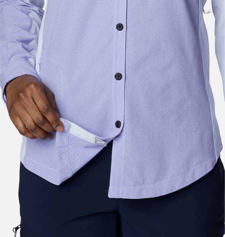 Women's Titan Pass Irico Long Sleeve Shirt, Color: Purple Tint Heather, image 6