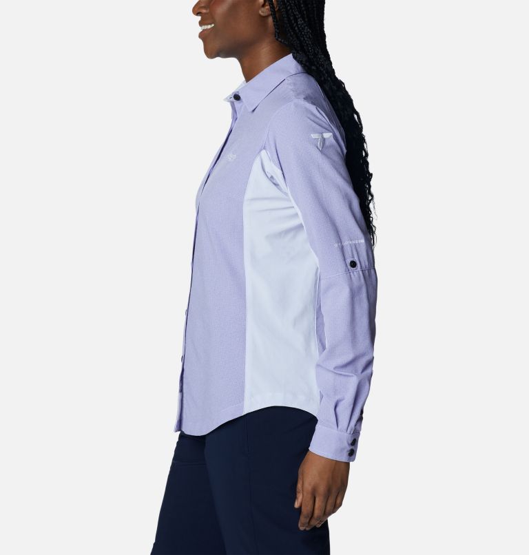 W Titan Pass Irico LS Shirt | 568 | XS, Color: Purple Tint Heather, image 2