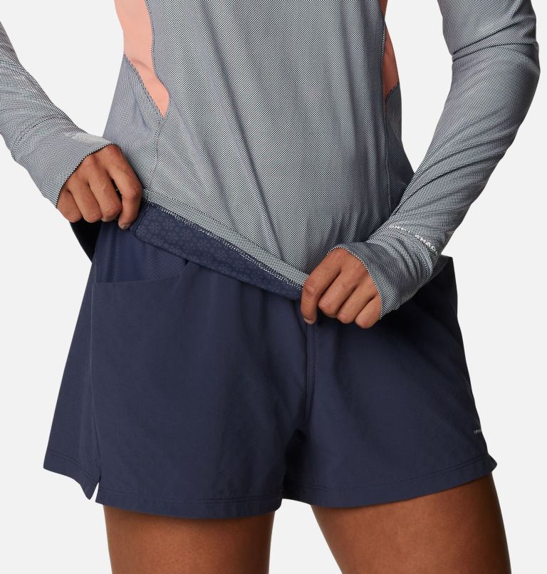 T-shirt Technique Manches Longues Titan Pass 2.0 Femme, Color: Nocturnal, Coral Reef, image 7