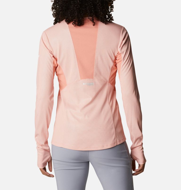 Women’s Titan Pass 2.0 Technical Long Sleeve T-Shirt, Color: Coral Reef, image 2