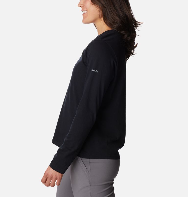 Thumbnail: Women's Sapphire Point Long Sleeve Shirt, Color: Black, image 3