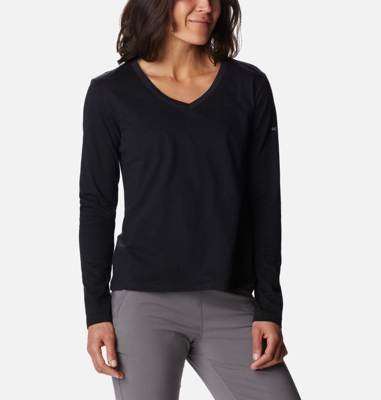 Thumbnail: Women's Sapphire Point Long Sleeve Shirt, Color: Black, image 5