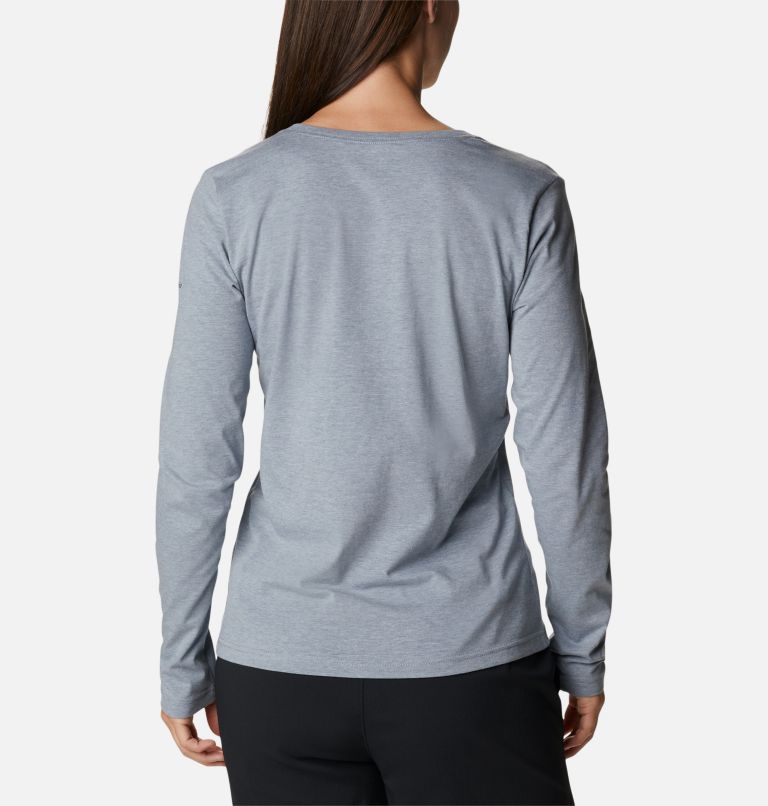 Thumbnail: Women's Sapphire Point Long Sleeve Shirt, Color: Tradewinds Grey Heather, image 2