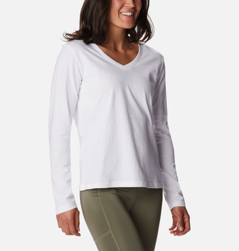 Thumbnail: Women's Sapphire Point Long Sleeve Shirt, Color: White, image 5