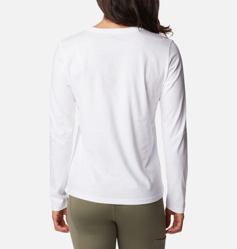 Women's Sapphire Point Long Sleeve Shirt, Color: White, image 2