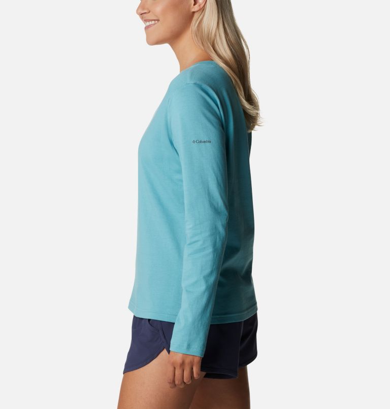 Women's Sapphire Point Long Sleeve Shirt, Color: Sea Wave