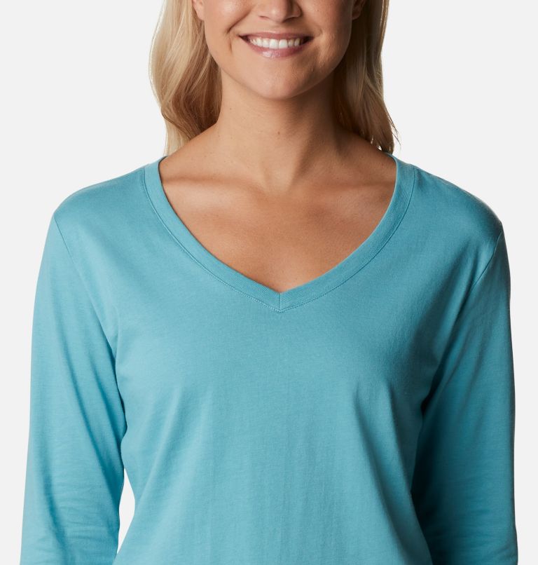 Thumbnail: Women's Sapphire Point Long Sleeve Shirt, Color: Sea Wave, image 4