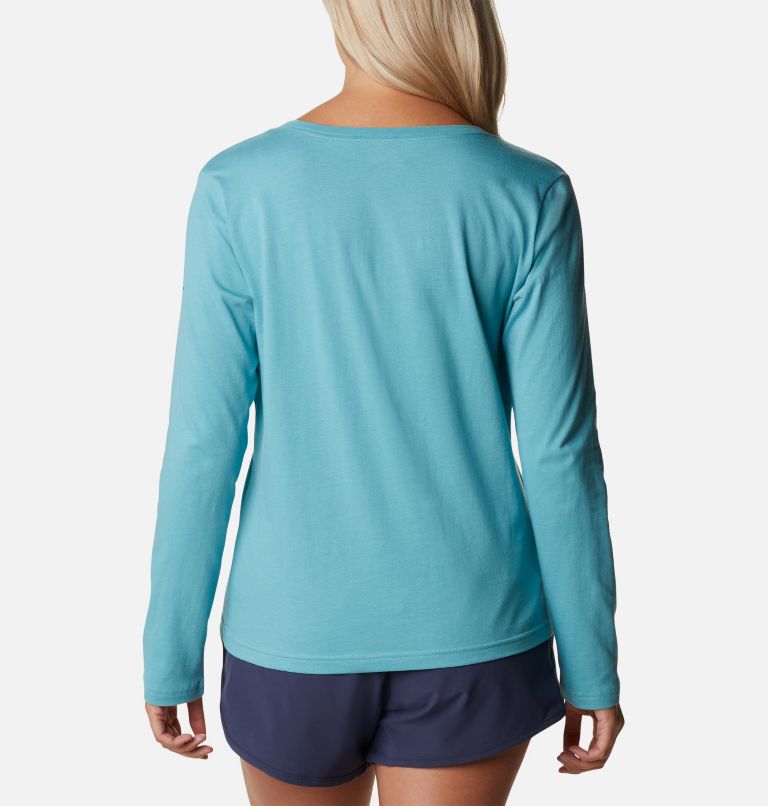 Thumbnail: Women's Sapphire Point Long Sleeve Shirt, Color: Sea Wave, image 2