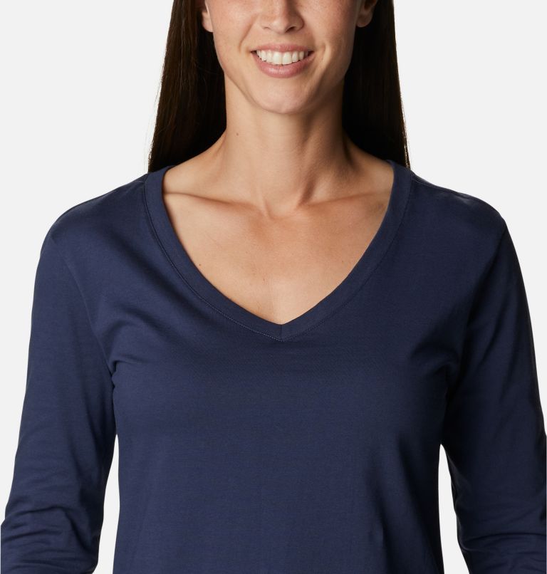Women's Sapphire Point Long Sleeve Shirt, Color: Nocturnal, image 4