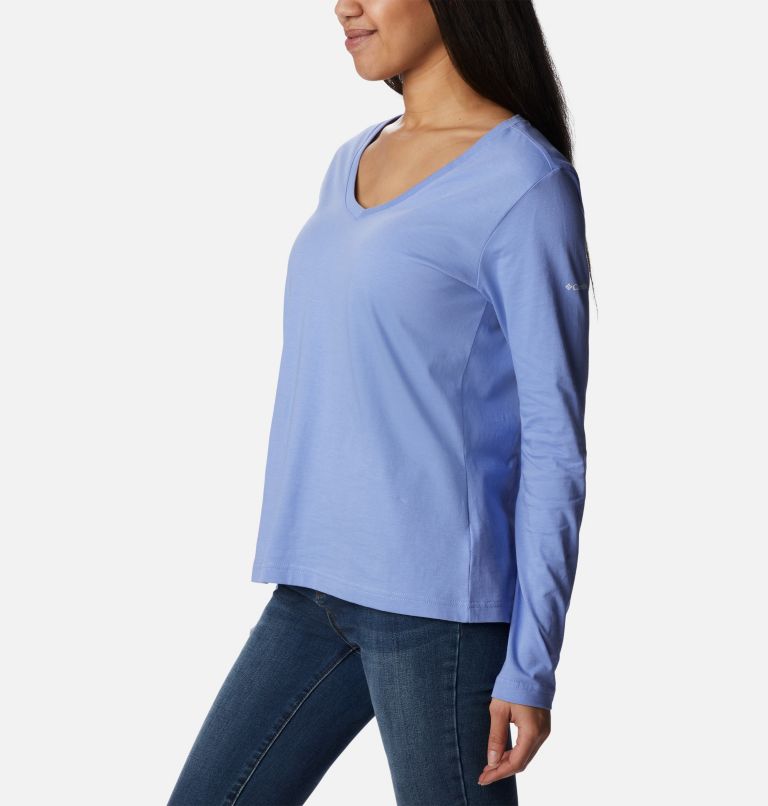 Women's Sapphire Point Long Sleeve Shirt, Color: Serenity, image 3
