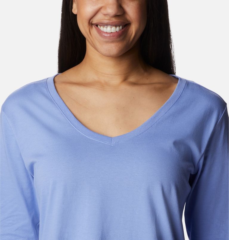 Women's Sapphire Point Long Sleeve Shirt, Color: Serenity, image 4