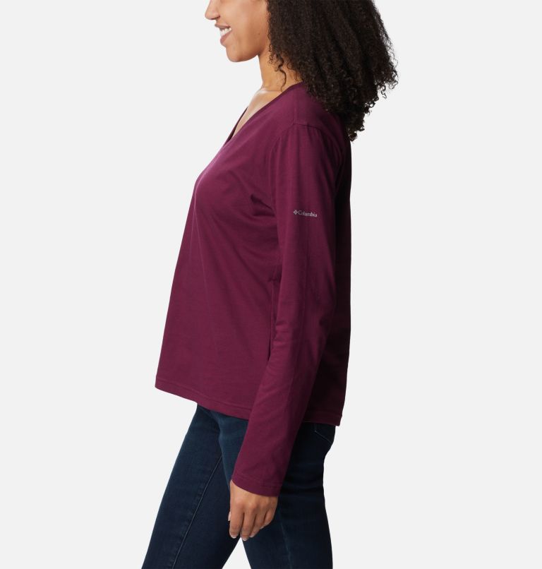 Thumbnail: Women's Sapphire Point Long Sleeve Shirt, Color: Marionberry, image 3