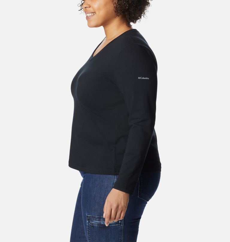 Thumbnail: Women's Sapphire Point Long Sleeve Shirt - Plus Size, Color: Black, image 3