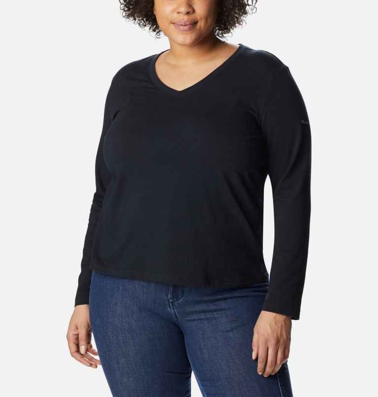 Haut manches longues Saphire Point Femme - Grandes tailles, Color: Black, image 1