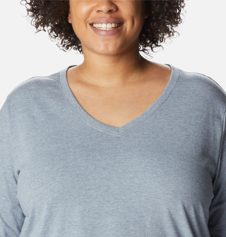 Haut manches longues Saphire Point Femme - Grandes tailles, Color: Tradewinds Grey Heather, image 4