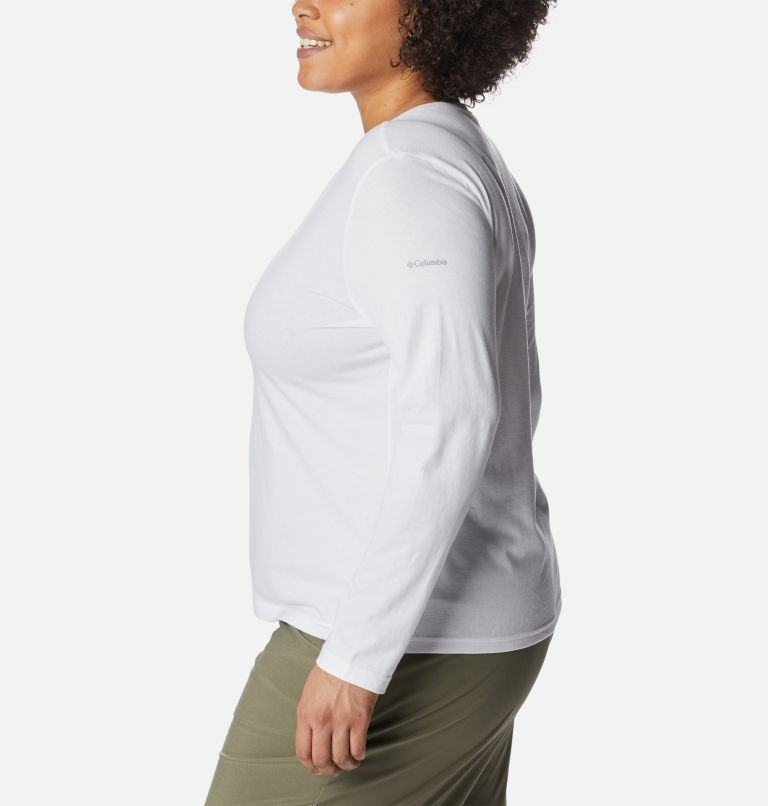 Haut manches longues Saphire Point Femme - Grandes tailles, Color: White, image 3