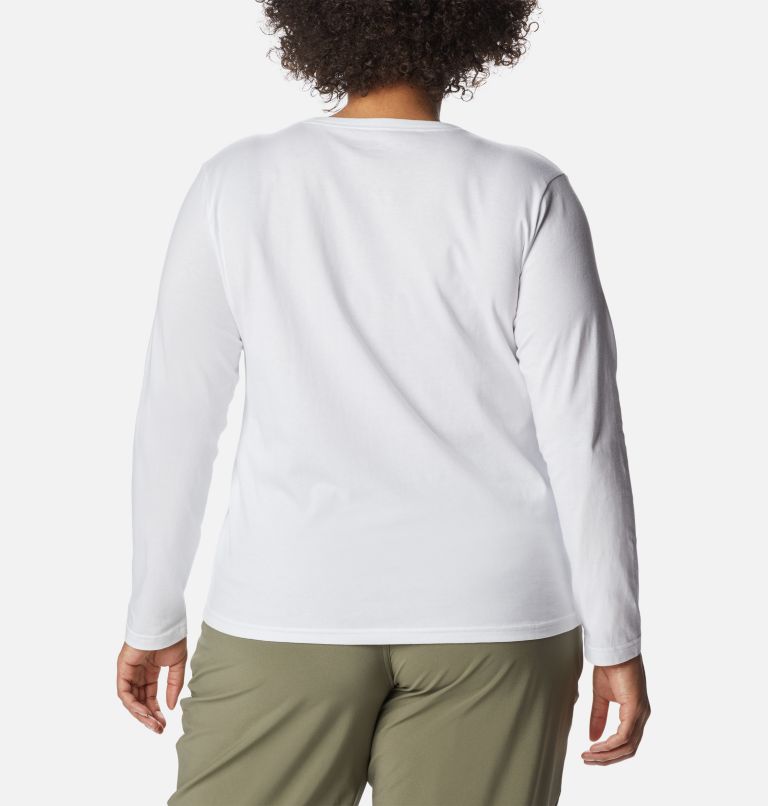 Women's Sapphire Point Long Sleeve Shirt - Plus Size, Color: White