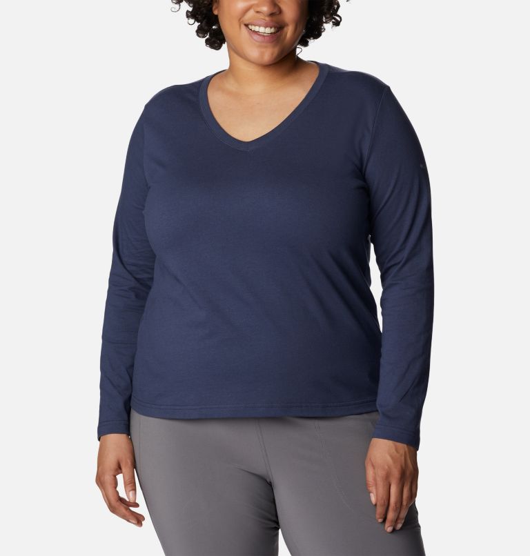 Women's Sapphire Point Long Sleeve Shirt - Plus Size, Color: Nocturnal
