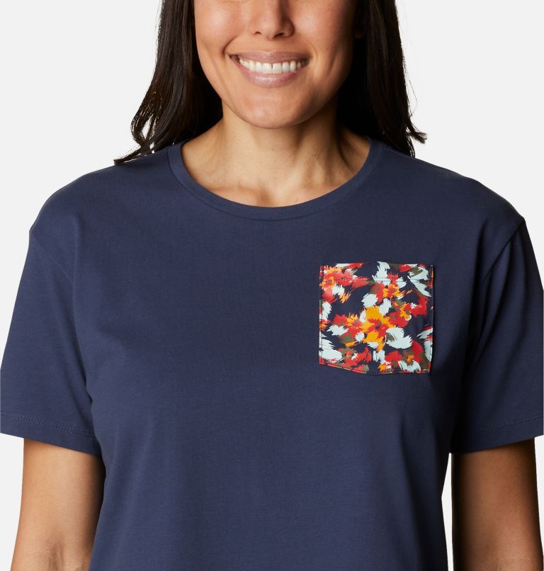 Women’s Alpine Way II Casual T-Shirt, Color: Nocturnal, Nocturnal Multi Typhoon Bloom