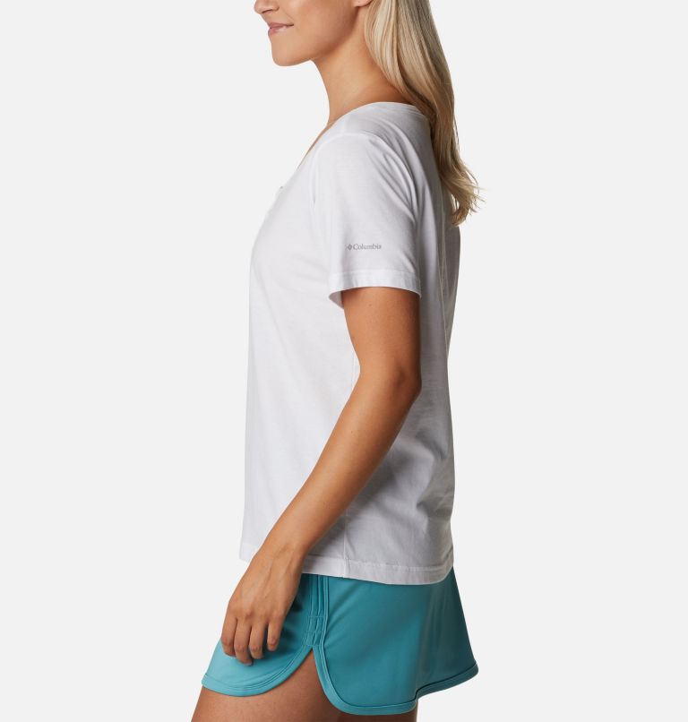 Women's Sapphire Point Henley, Color: White, image 3