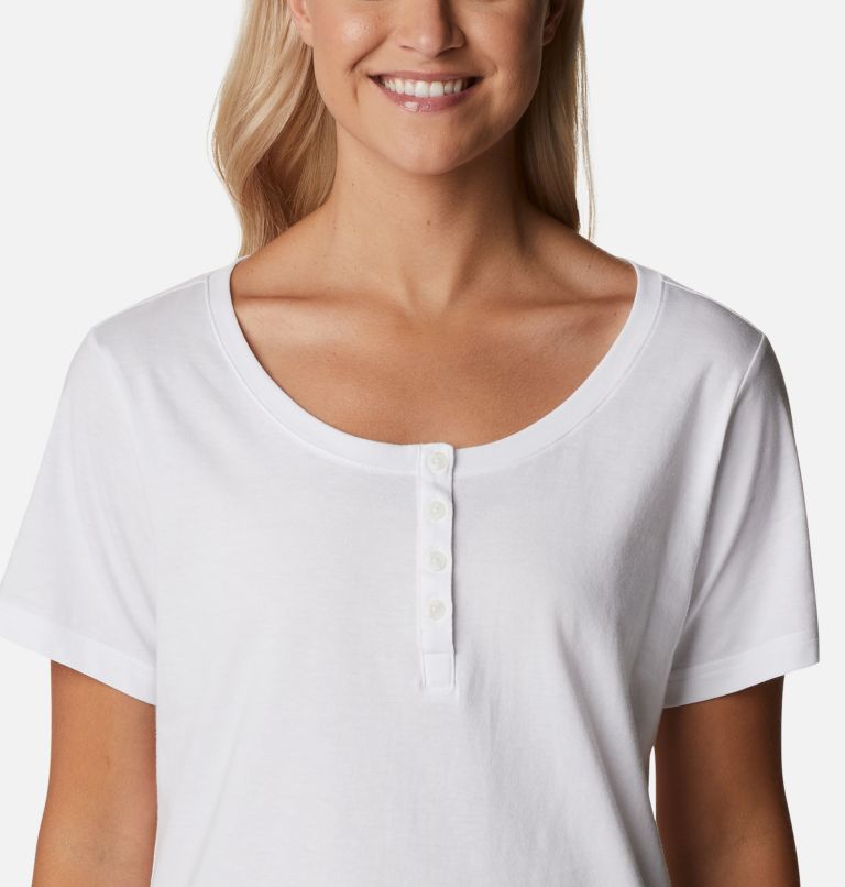 Women's Sapphire Point Henley, Color: White, image 4