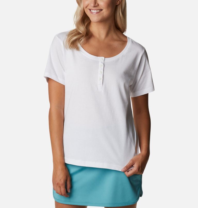 Women's Sapphire Point Henley, Color: White, image 5