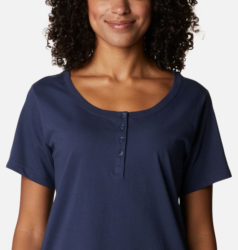 Women's Sapphire Point Henley, Color: Nocturnal, image 4