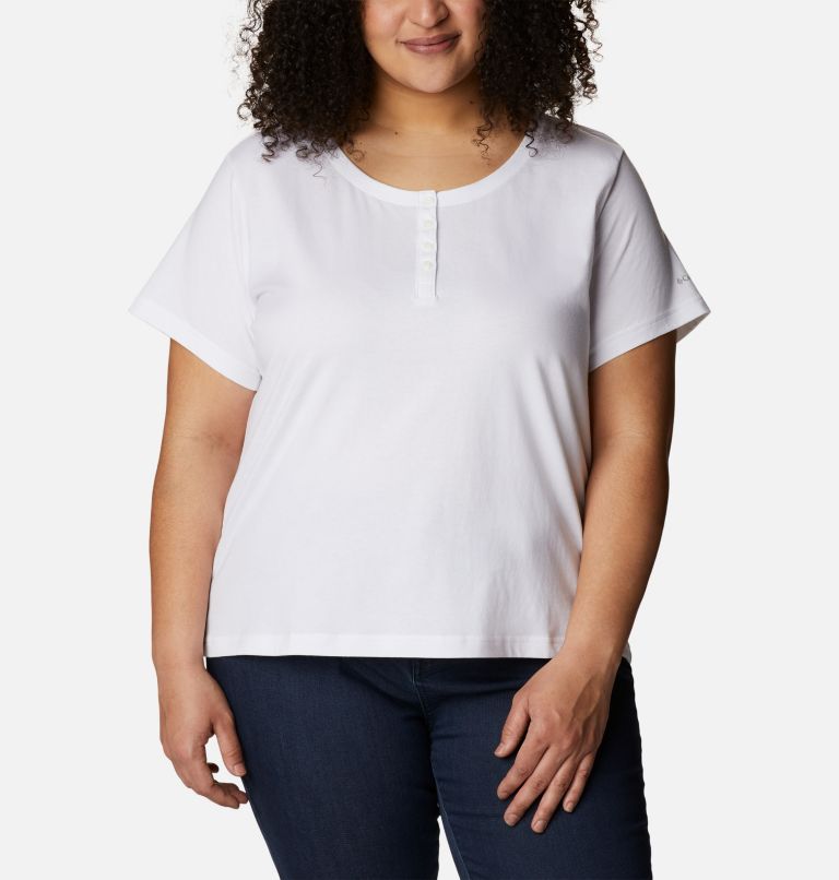 Henley Saphire Point Femme - Grandes tailles, Color: White, image 1