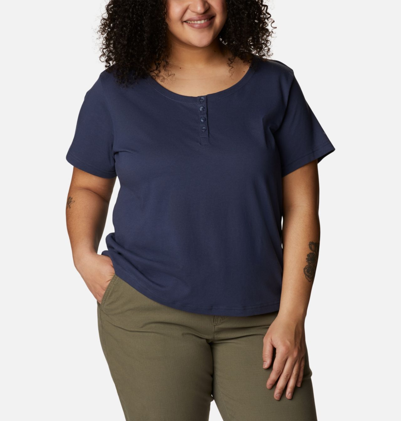 Women's Sapphire Point™ Henley - Plus Size 5