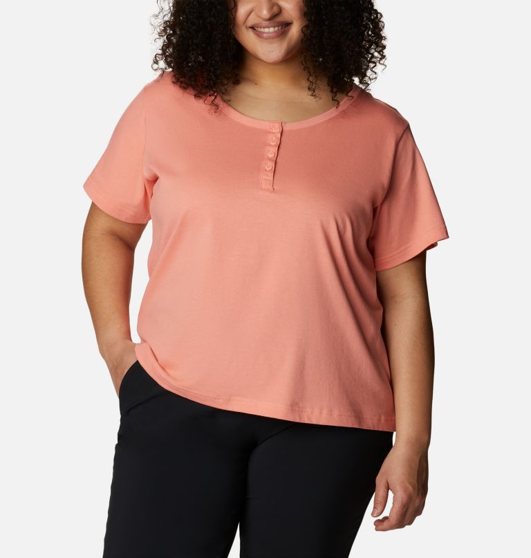 Thumbnail: Henley Saphire Point Femme - Grandes tailles, Color: Coral Reef, image 5