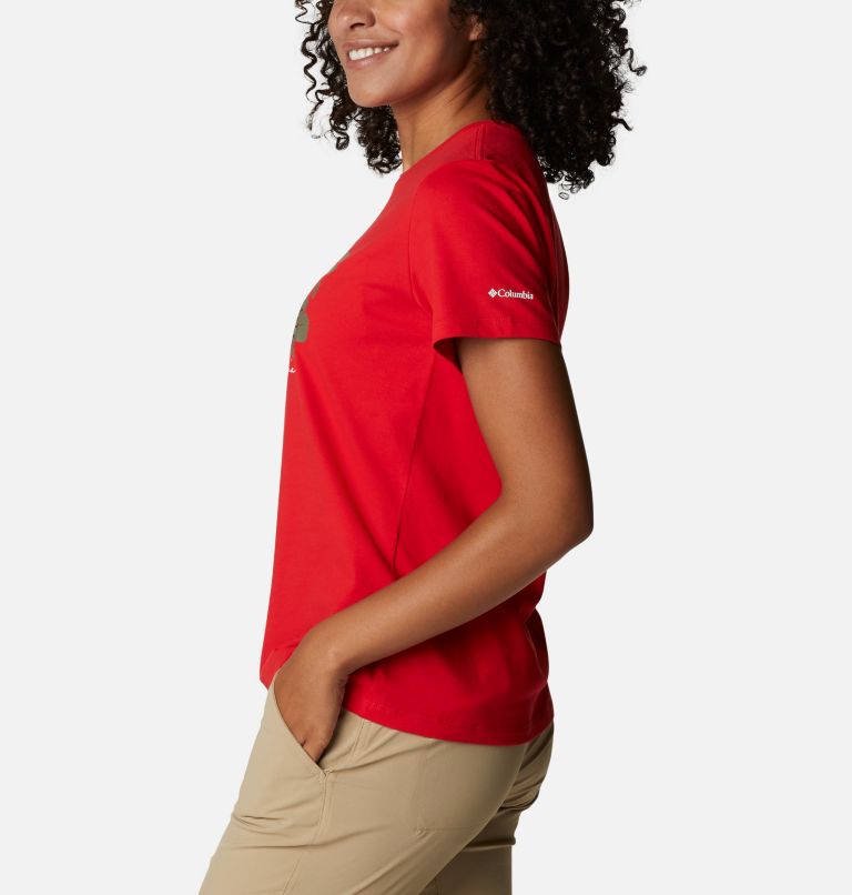 T-shirt Alpine Way Screen II Femme, Color: Bright Red, Love the Tigers, image 3