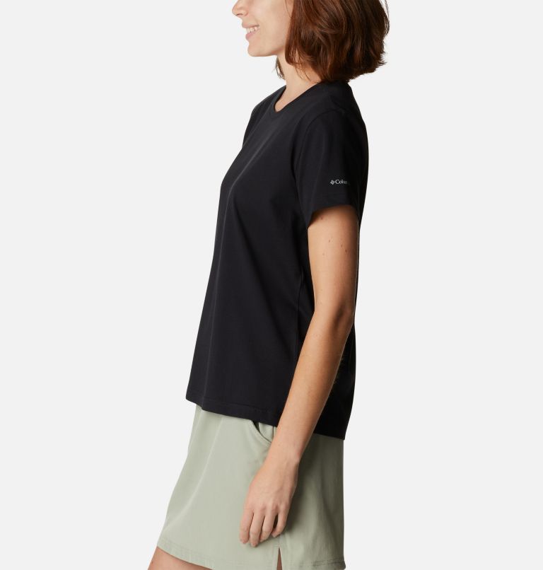 Women's Sapphire Point Short Sleeve Shirt, Color: Black, image 3