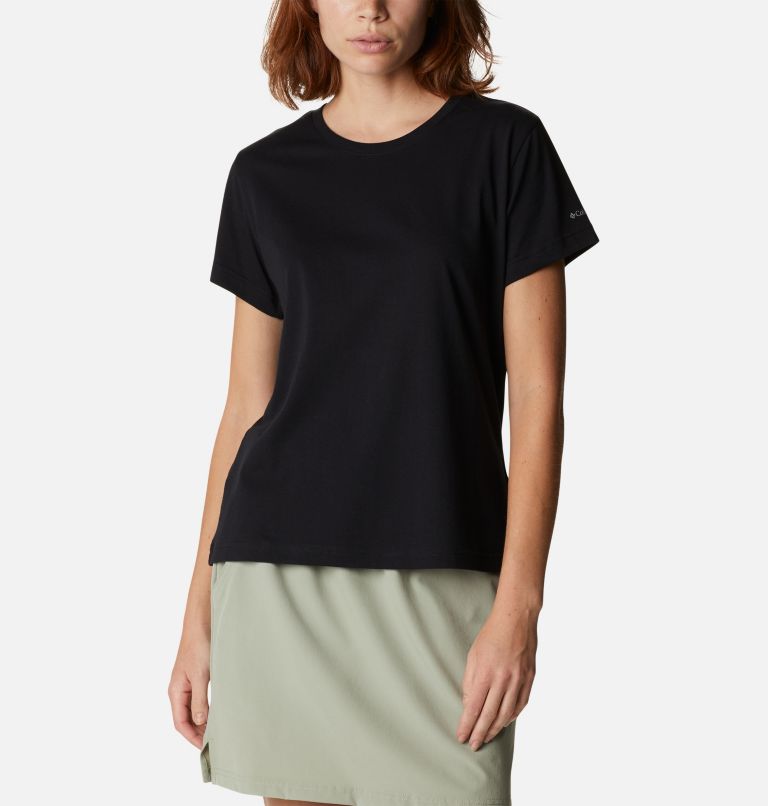Women's Sapphire Point Short Sleeve Shirt, Color: Black, image 1