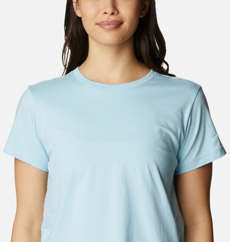 Women's Sapphire Point Short Sleeve Shirt, Color: Spring Blue, image 4