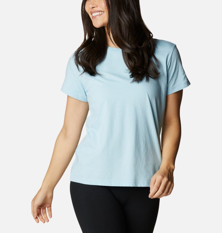 Women's Sapphire Point Short Sleeve Shirt, Color: Spring Blue, image 5