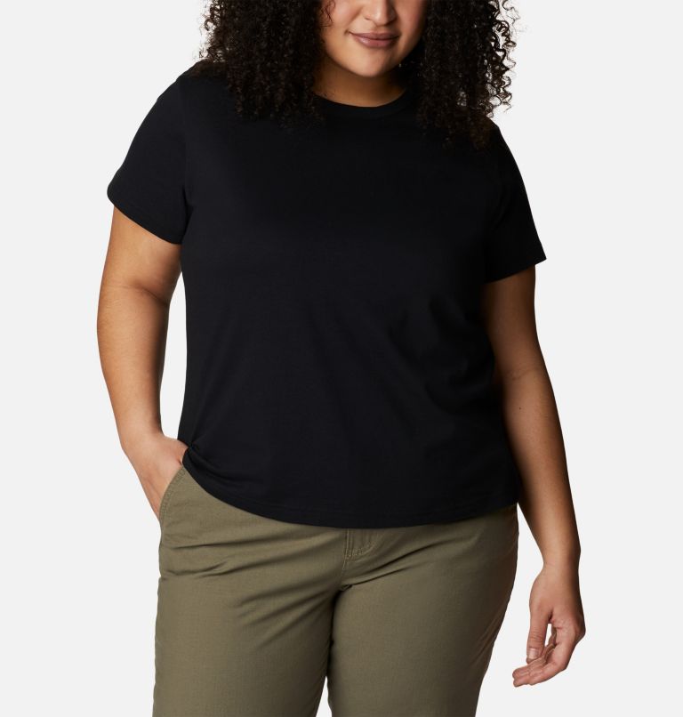 Women's Sapphire Point Short Sleeve Shirt - Plus Size, Color: Black