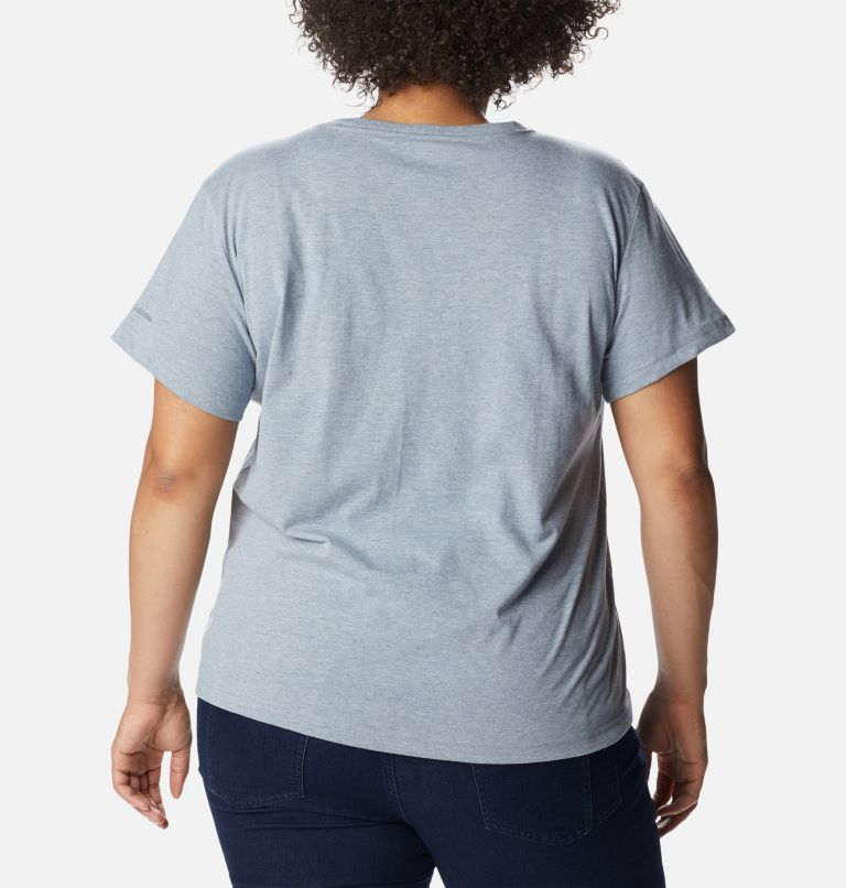 Women's Sapphire Point Short Sleeve Shirt - Plus Size, Color: Tradewinds Grey Heather, image 2